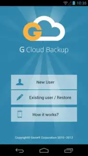 G Cloud Backup captura 2