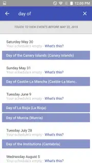 Today Calendar captura 1