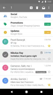 Gmail GO captura 2