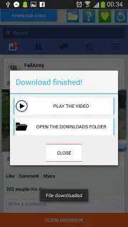 Fast Facebook Video Downloader captura 3