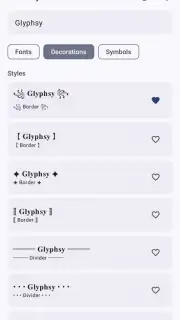 Glyphsy – Stylish Keyboard captura 3