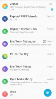 Samsung Messages captura 2