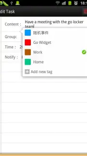 GO Note Widget captura 1