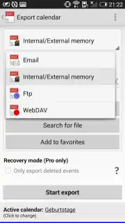 iCal Import/Export 2.4 captura 4