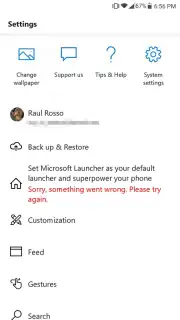 Microsoft Launcher captura 18