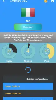 HYPERX VPN captura 3