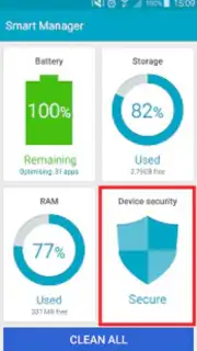 Samsung Device Security captura 1