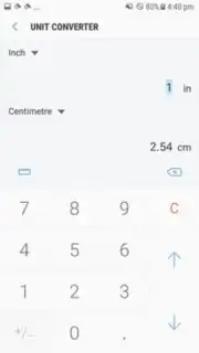 Samsung Calculator captura 1