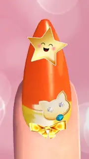 Cute Nail Art Designs Game 3D captura 3