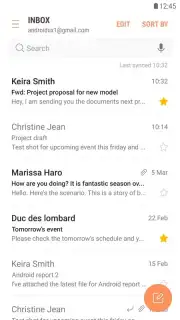 Samsung Email captura 2