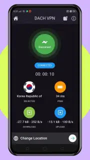 DACH VPN - No. 1 Most Secured ADFREE VPN captura 3