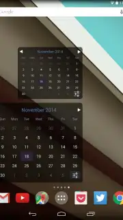 Month Calendar Widget captura 10
