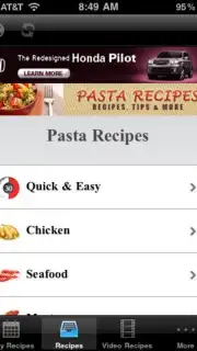 Pasta Recipes captura 3