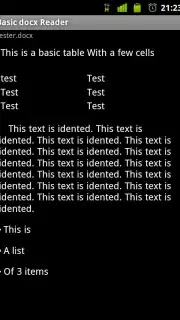 Basic docx Reader captura 1