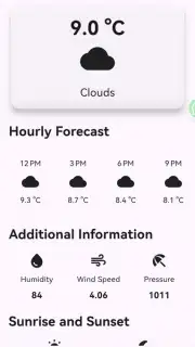 Weather Forecast App captura 1