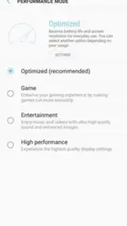 Samsung Device Maintenance captura 4