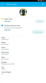 Skype Lite captura 6