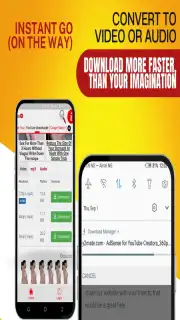 Instant GO videos & audios downloader captura 5