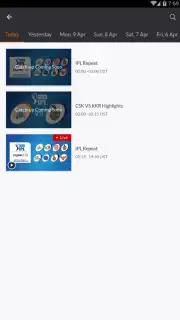 YuppTV LiveTV, Live Cricket captura 11